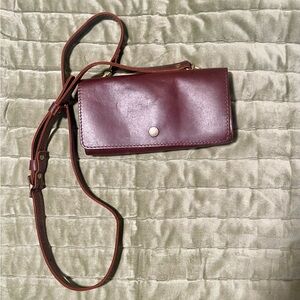 Accordion Crossbody [Color: Cognac] - Portland Leather Goods